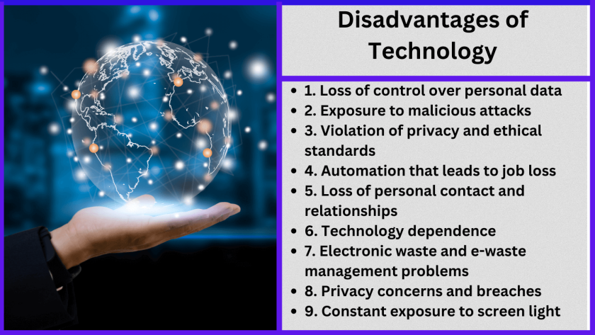 Technology Disadvantages Article