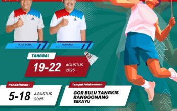 Ayo Daftar dan Rebut Hadiahnya!; Badminton Cup HUT RI ke-80 Siap Digelar