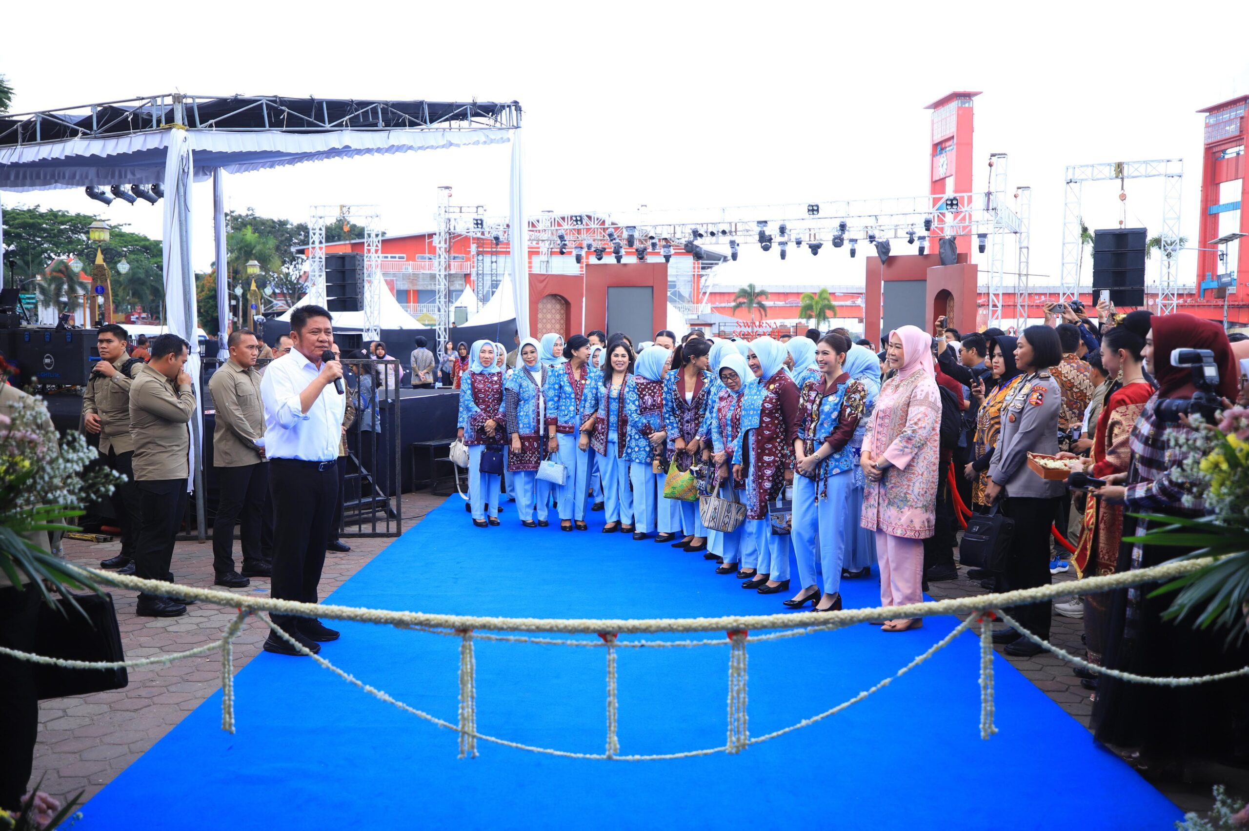 Pemnbukaan Sriwijaya Expo 2025 di Kawasan Ikonik Benteng Kuto Besak (BKB) Palembang