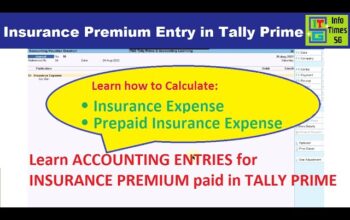Insurance Premium Under Which Head In Tally