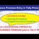 Insurance Premium Under Which Head In Tally