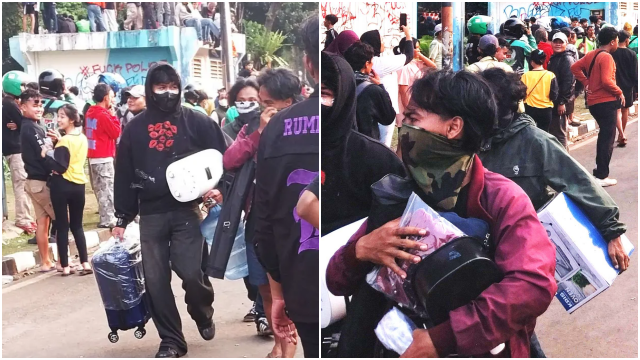 Massa Aksi Mulai Menjarah dan Membakar Gedung di Jakarta, Teriakan "Cair, cair, cair!" Menggema