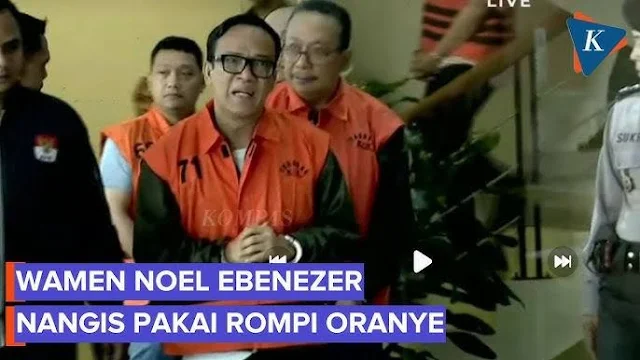 Resmi jadi Tersangka, Si Immanuel Ebenezer Nangis Pakai Rompi Oranye KPK