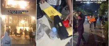 Video! Giliran Rumah Menteri Keuangan Sri Mulyani Digeruduk hingga Dijarah Massa