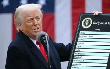 Presiden AS Donald Trump Umumkan Tarif Baru untuk Puluhan Negara, Siapa Saja yang Kena Dampak?
