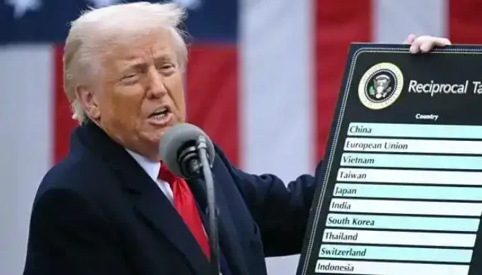Presiden AS Donald  Trump Umumkan Tarif Baru untuk Puluhan Negara, Siapa Saja yang Kena Dampak?