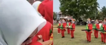 Viral! Video Anggota Drumband Menangis Gagal Tampil, Panitia Setel Musik Ulang Tahun