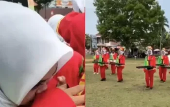 Viral! Video Anggota Drumband Menangis Gagal Tampil, Panitia Setel Musik Ulang Tahun