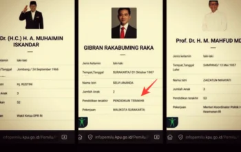 Lucu!, Kenapa KPU Tidak Cantumkan Pendidikan Terakhir Gibran di Laman Info Pemilu?