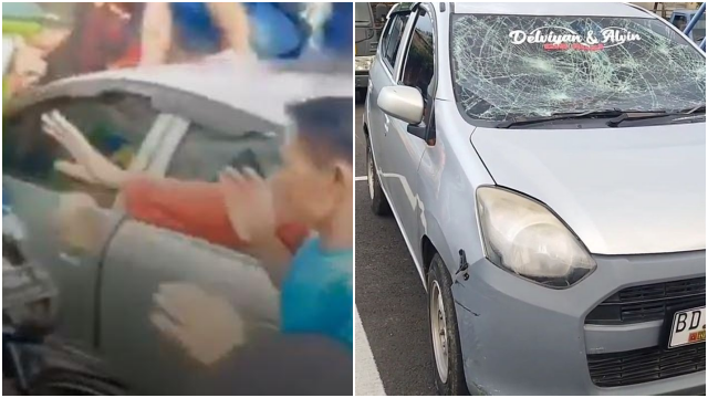 Pergoki sang Ayah Bawa Cewek, Anak Emosi Teriaki 'Maling', Mobil Hancur Diamuk Massa