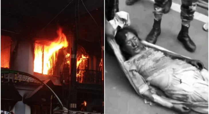Rumah Dib4kar Massa Aksi, Istri Mantan PM Nepal T3was Terp4nggang H!dup- hidup