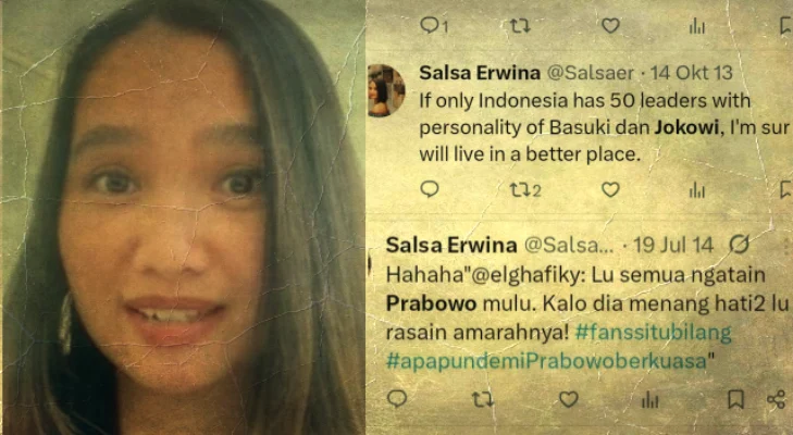 Salsa Erwina Disebut Termul, Video Jejak Digital Terungkap Dukung Jokowi dan Diskreditkan Prabowo