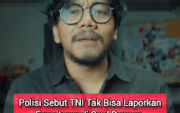 Polda Metro: TNI Tidak Bisa Laporkan Ferry Irwandi soal Dugaan Pencemaran Nama Baik