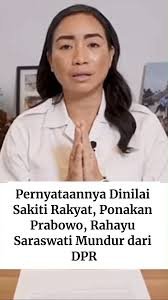 Rahayu Saraswati Djojohadikusumo Mundur dari DPR RI Usai Merasa Sakiti Rakyat, Rocky Gerung: Contoh Buat Politisi lain