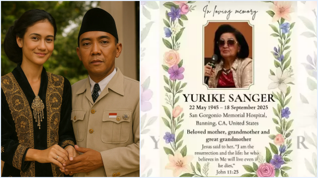 Kabar Duka! Yurike Sanger Istri ke-7 Bung Karno Meninggal Dunia di California Amerika Serikat