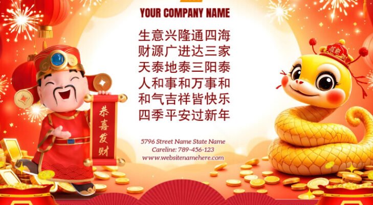Chinese New Year Wishes Template