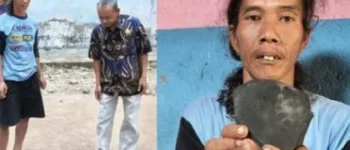 Gempar! Warga Tegal Temukan Batu Hitam Diduga Meteor, Begini Penampakannya