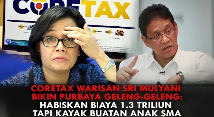 Coretax Rp1,3 Triliun seperti Buatan Anak SMA, DPR RI Minta Audit Proyek Aplikasi Perpajakan Sri Mulyani
