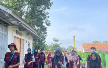 Mahasiswa KKN 122 UIN Raden Fatah Ajak Siswa SDN 19 Rambang Terapkan Gaya Hidup Sehat Lewat Senam Bersama