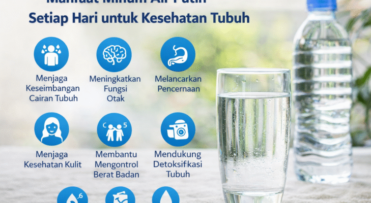 Manfaat Minum Air Putih Setiap Hari untuk Kesehatan Tubuh