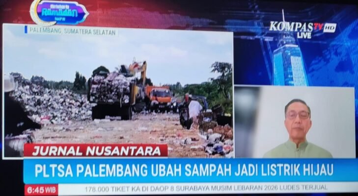 Wawancara di Kompas TV, Ratu Dewa Targetkan Sampah Palembang Berkurang 30 Persen