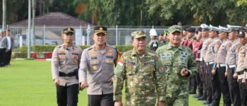 Pimpin Apel Gelar Pasukan, Bupati Toha Tohet Pastikan Kesiapan Personel dan Sarana Pengamanan Lebaran