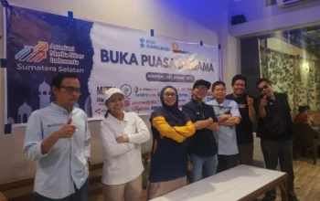 AMSI Sumsel Perkuat Soliditas Organisasi Lewat Buka Bersama dan Diskusi Perkembangan Media Siber di Palembang