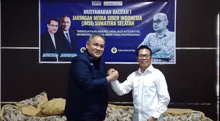 Firdaus Komar Resmi Pimpin JMSI Sumsel, Fokus Penguatan Media Siber