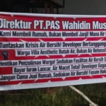 Air Bersih Tak Kunjung Tersedia, Warga Perumahan Villa Aesthetic Layangkan Protes Terbuka ke Pengembang PT PAS