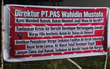 Air Bersih Tak Kunjung Tersedia, Warga Perumahan Villa Aesthetic Layangkan Protes Terbuka ke Pengembang PT PAS