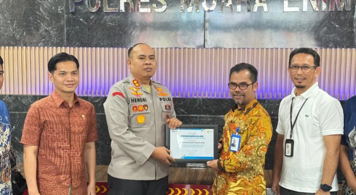 Gerak Cepat Ungkap Pencurian Kabel PLN 8 Kilometer, Satreskrim Polres Muara Enim Raih Penghargaan dari PLN