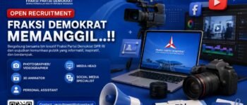 Fraksi Demokrat Buka Rekrutmen Tim Kreatif dan Media Digital