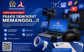 Fraksi Demokrat Buka Rekrutmen Tim Kreatif dan Media Digital
