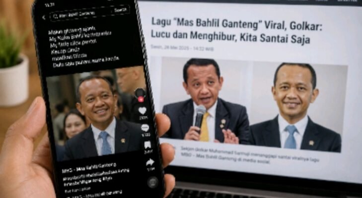 Golkar Tanggapi Santai Lagu “Mas Bahlil Ganteng” yang Viral di Medsos