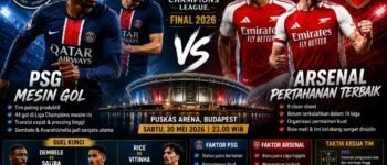 PSG vs Arsenal, Duel Serangan Tajam Kontra Pertahanan Solid