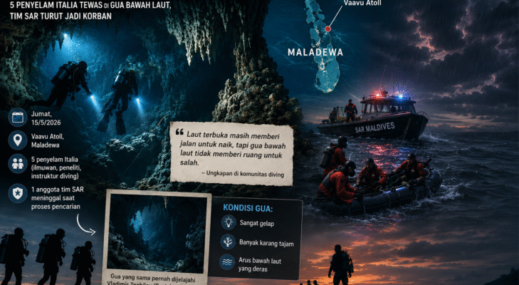 Misteri Kedalaman Vaavu Atoll: Penyelam dan Tim SAR Jadi Korban