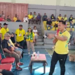 Ratusan Warga Padati GOR Fakfak, Nobar Brazil Bersama Dandim 1803 Berlangsung Meriah dan Penuh Kebersamaan