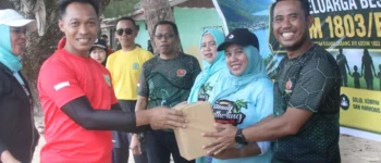 Penuh Keakraban dan Keceriaan, Keluarga Besar Kodim 1803/Fakfak Rayakan Kebersamaan Lewat Family Gathering di Pantai Pasir Putih