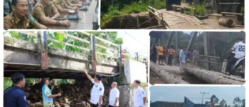 Akses Tujuh Desa Sempat Terputus Akibat Banjir, Masyarakat dan Pemkab OKU Selatan Bergerak Bangun Solusi Darurat