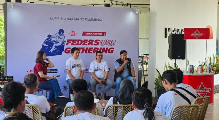 Puluhan Rider Motor Matic Ramaikan Feders Gathering 2026 Bersama Federal Oil di Palembang