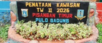 Lahan Kumuh Disulap Jadi Taman, Kelurahan Pisangan Timur Percantik Lingkungan