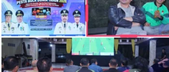 Ribuan Warga Padati Pendopoan Hotel Samudera Muaradua, Bupati Abusama Ajak Perkuat Kebersamaan Lewat Nobar Piala Dunia 2026