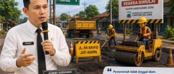 Jalan RA Basyid yang Rusak Akhirnya Diperbaiki, Pemkab Lampung Selatan Ungkap Jadwal Pengerjaan