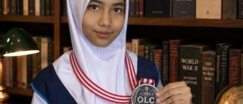 Waode Alysha Shanum Raih Medali Perak OLC Bahasa Inggris DKI Jakarta