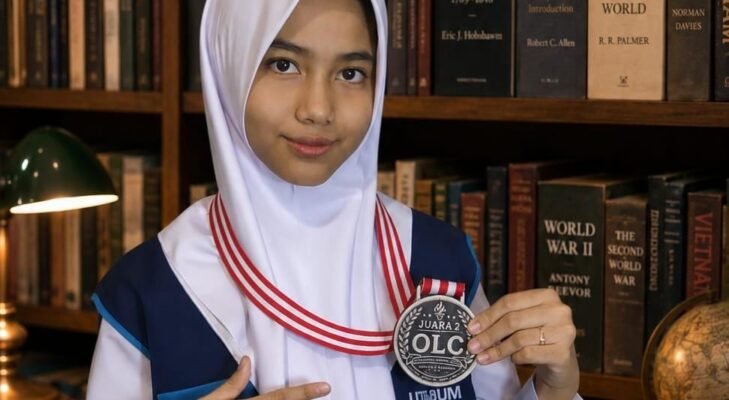 Waode Alysha Shanum Raih Medali Perak OLC Bahasa Inggris DKI Jakarta