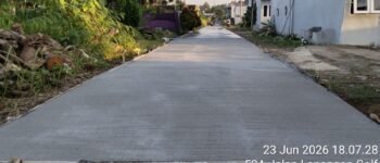 Jalan Gang Garista Ladang Bambu Tak Lagi Becek, Kini Mulus Dirabat Beton