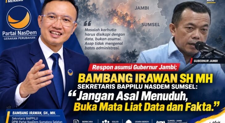 Bambang Irawan Beberkan Penanganan Karhutla Sumsel di Tengah Isu Asap Jambi